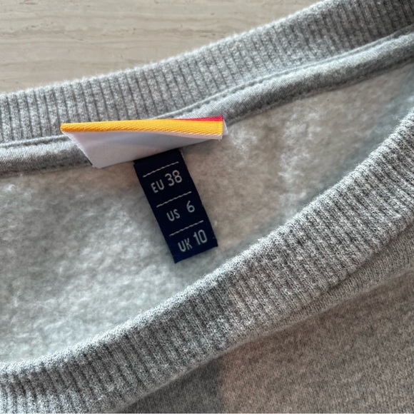 Ellesse Logo Crew Neck Sweatshirt Grey - Picture 4 of 5